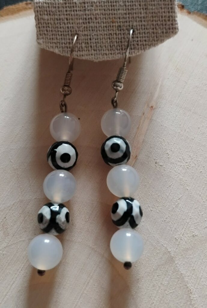 Agate Boucle D'oreille