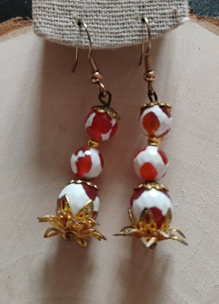 Agate boucles d'oreilles