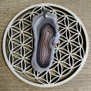 Agate Pendentif Tranche