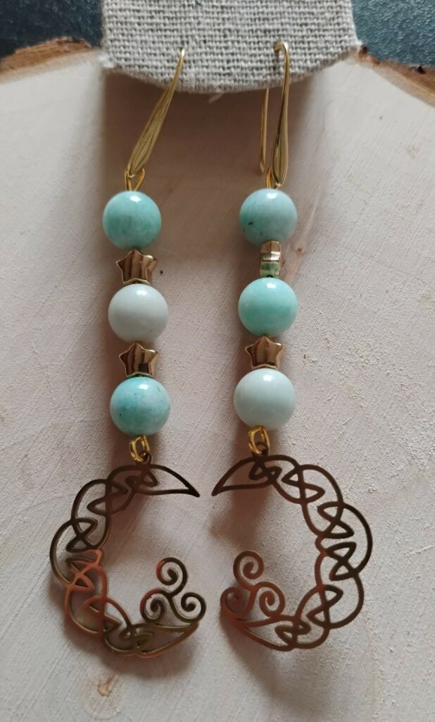 Amazonite Boucle d'oreille