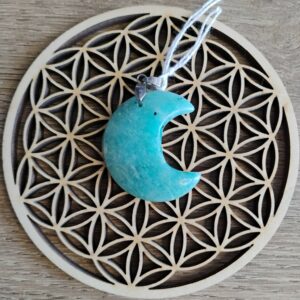 Amazonite Pendentif Lune