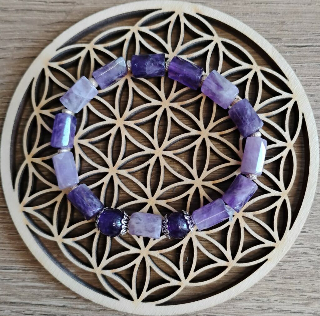 Améthyste Bracelet Tubes