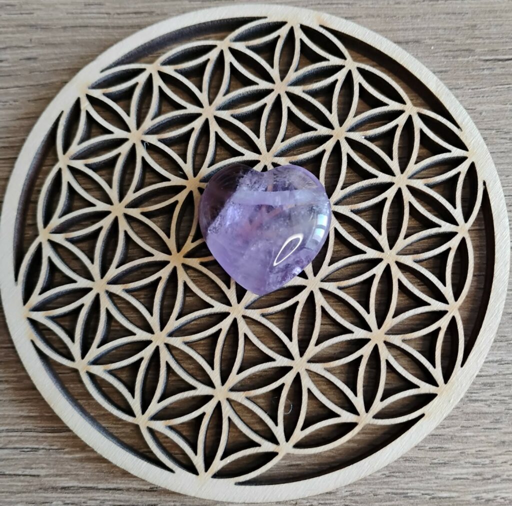 Améthyste Pendentif Coeur