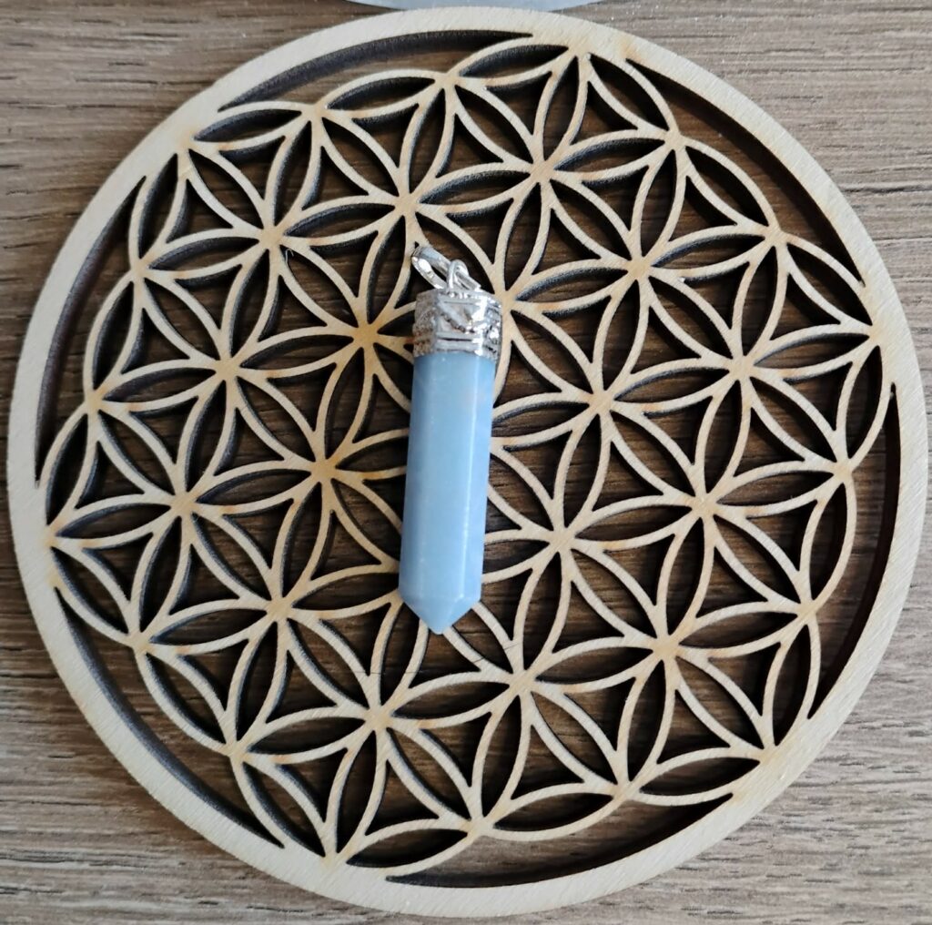 Angélite Pendentif Pointe