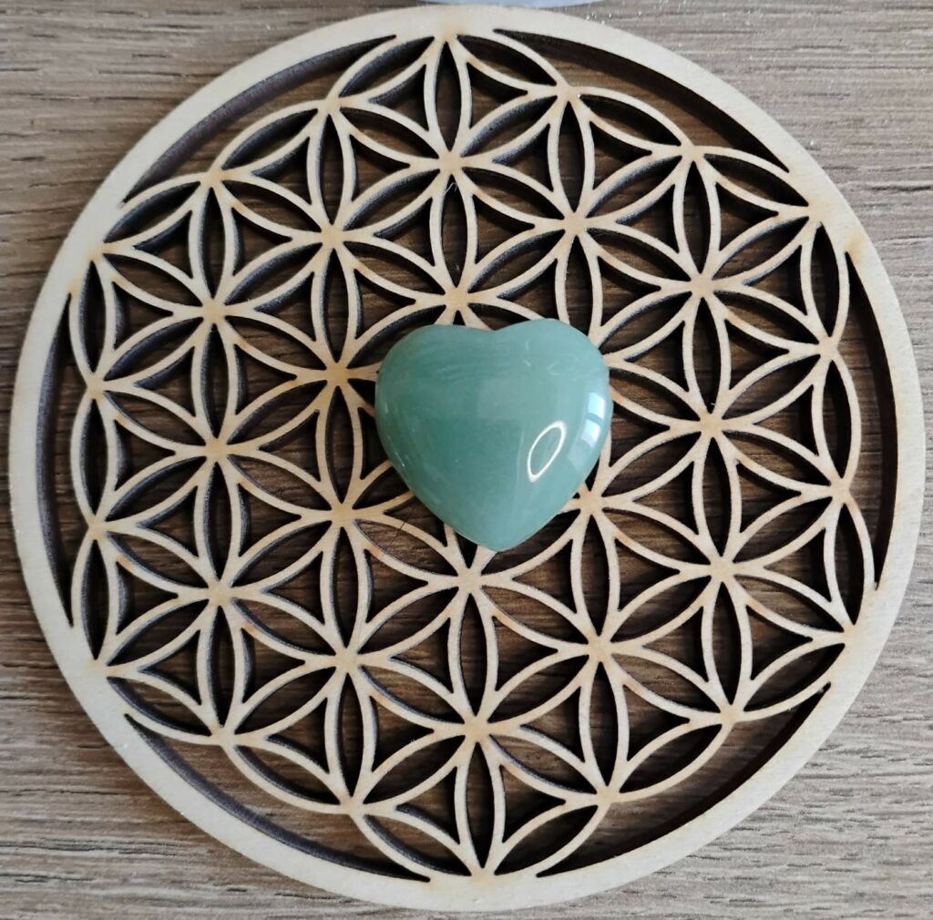 Aventurine verte Pendentif Coeur