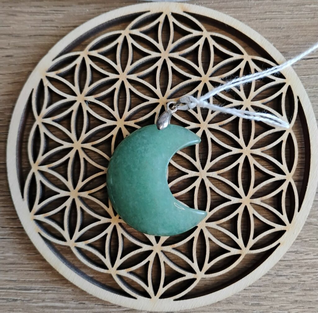 Aventurine verte Pendentif Lune