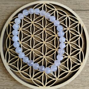 Calcédoine Bleue Bracelet 6Mm