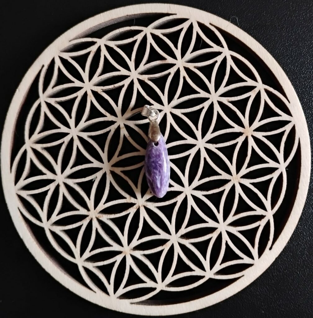 Charoite Pendentif Ovale