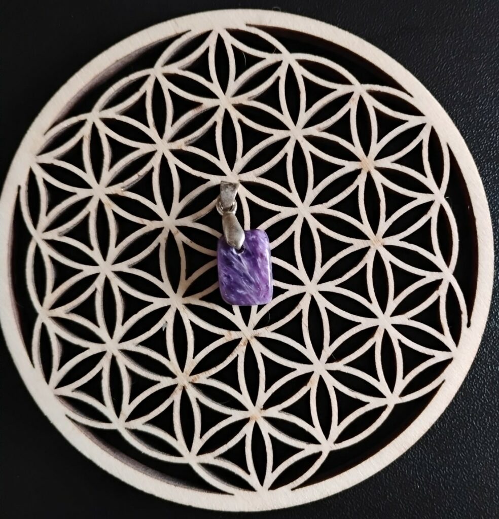 Charoite Pendentif Rectangle