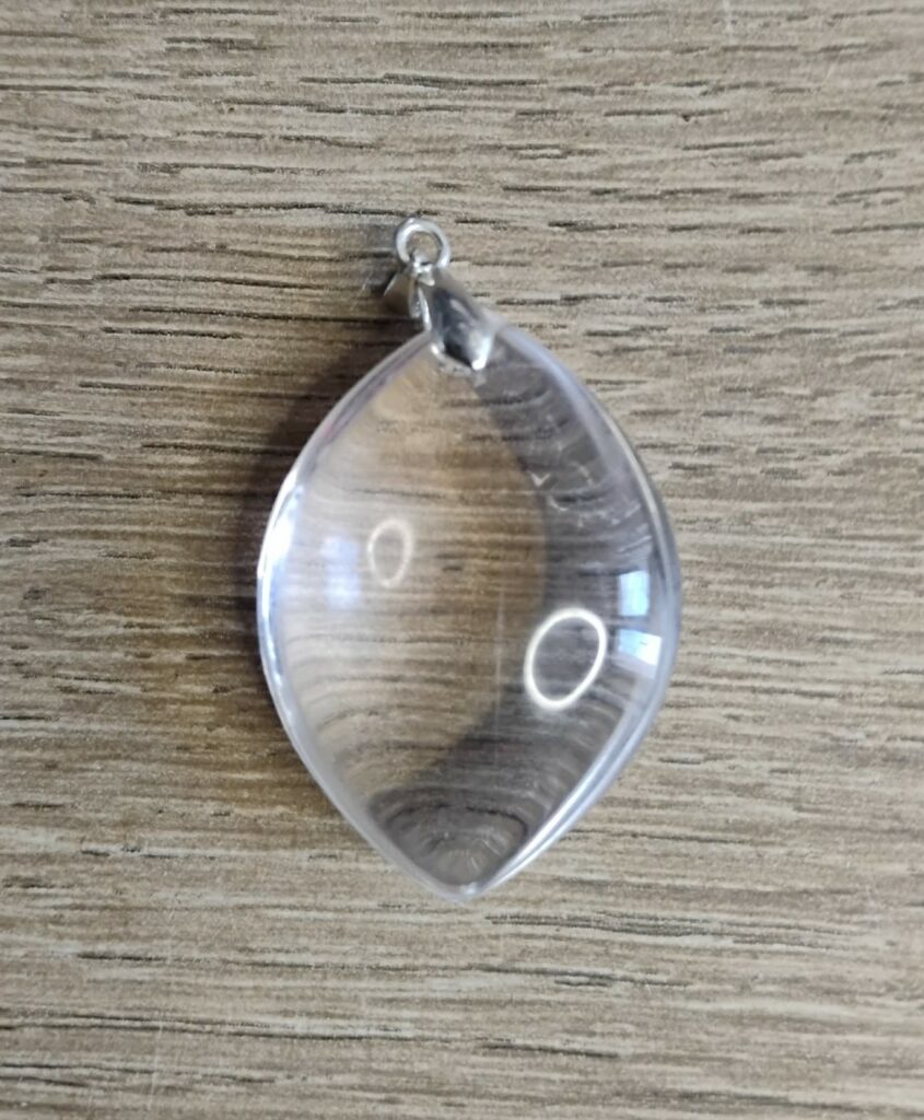 Cristal de Roche Pendentif Marquise