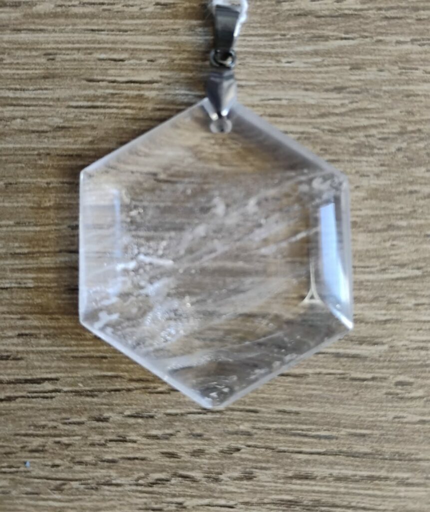 Cristal de Roche Pendentif Salomon