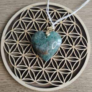 Fuschite Pendentif Coeur
