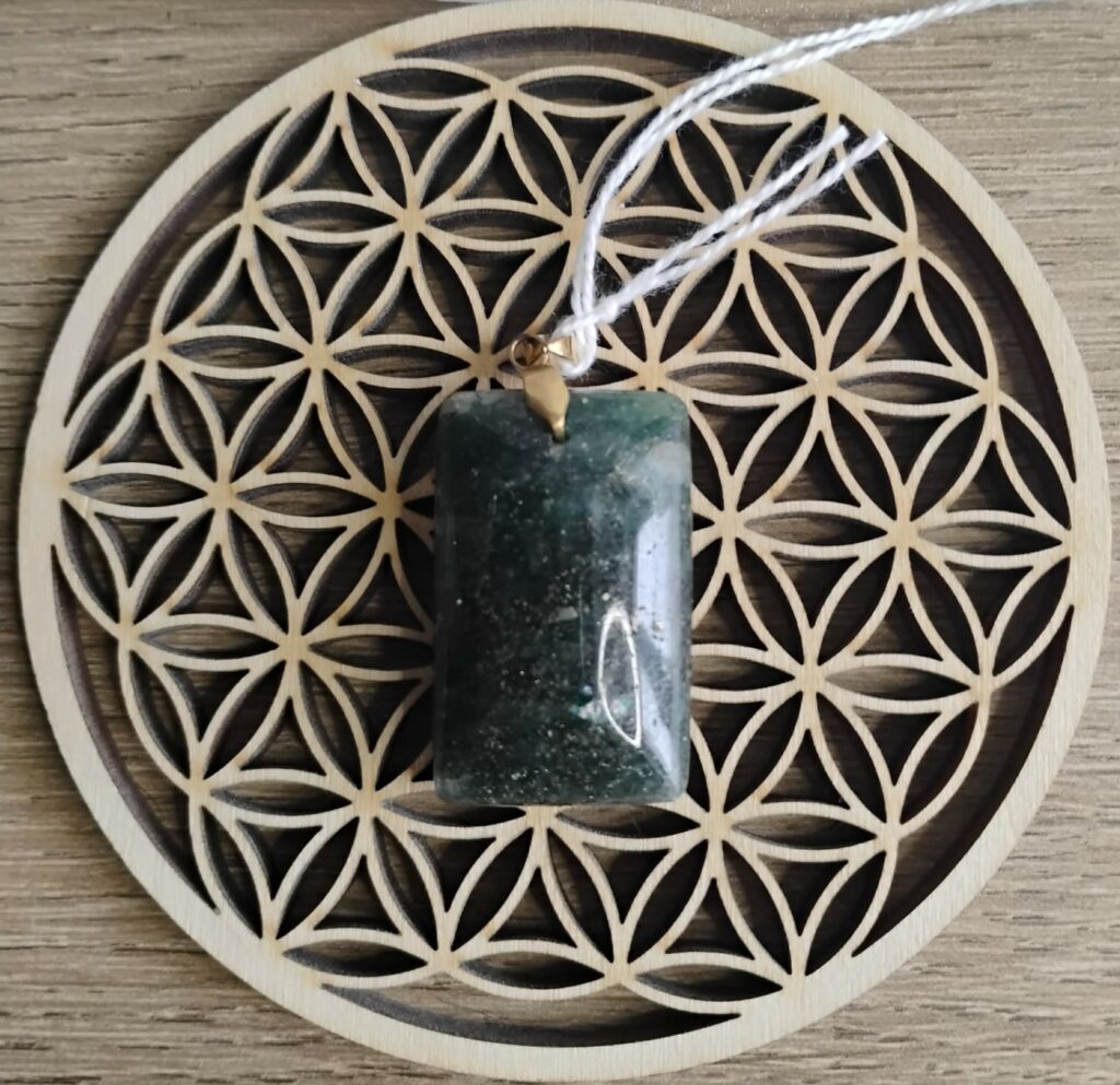 Fuschite Pendentif Rectangle