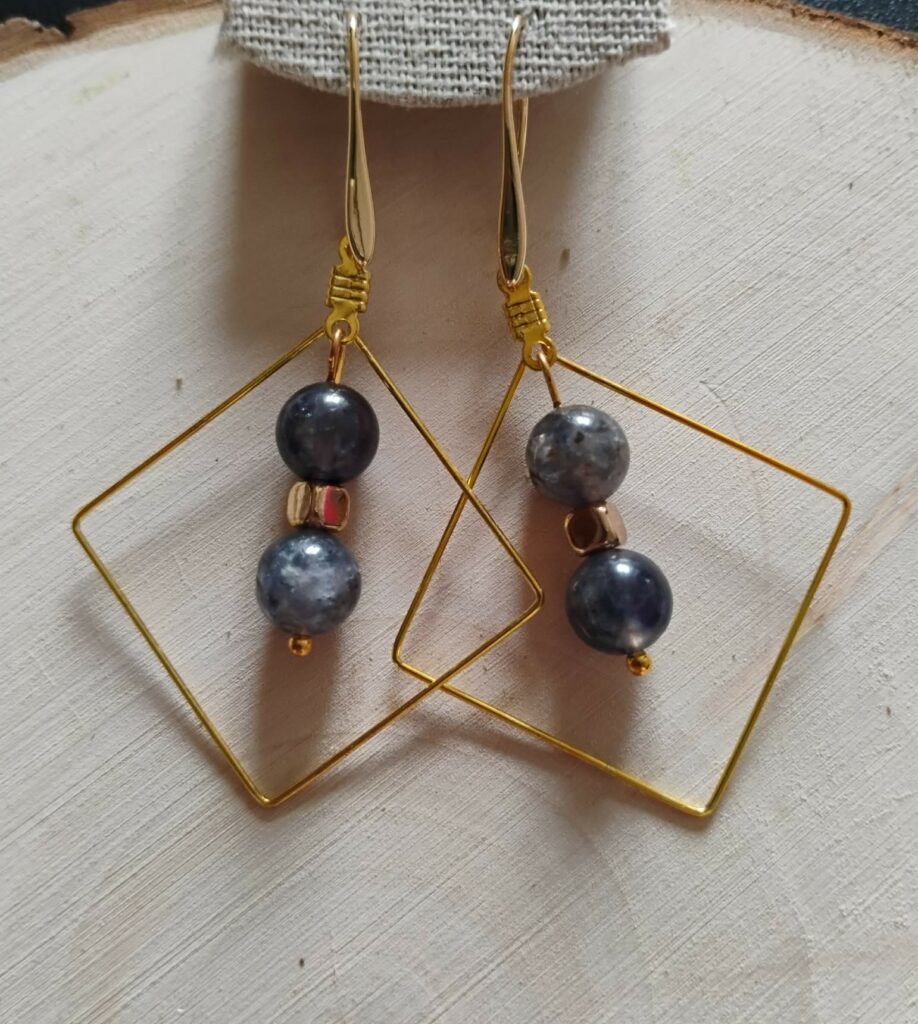 Iliolite Boucle d'Oreille