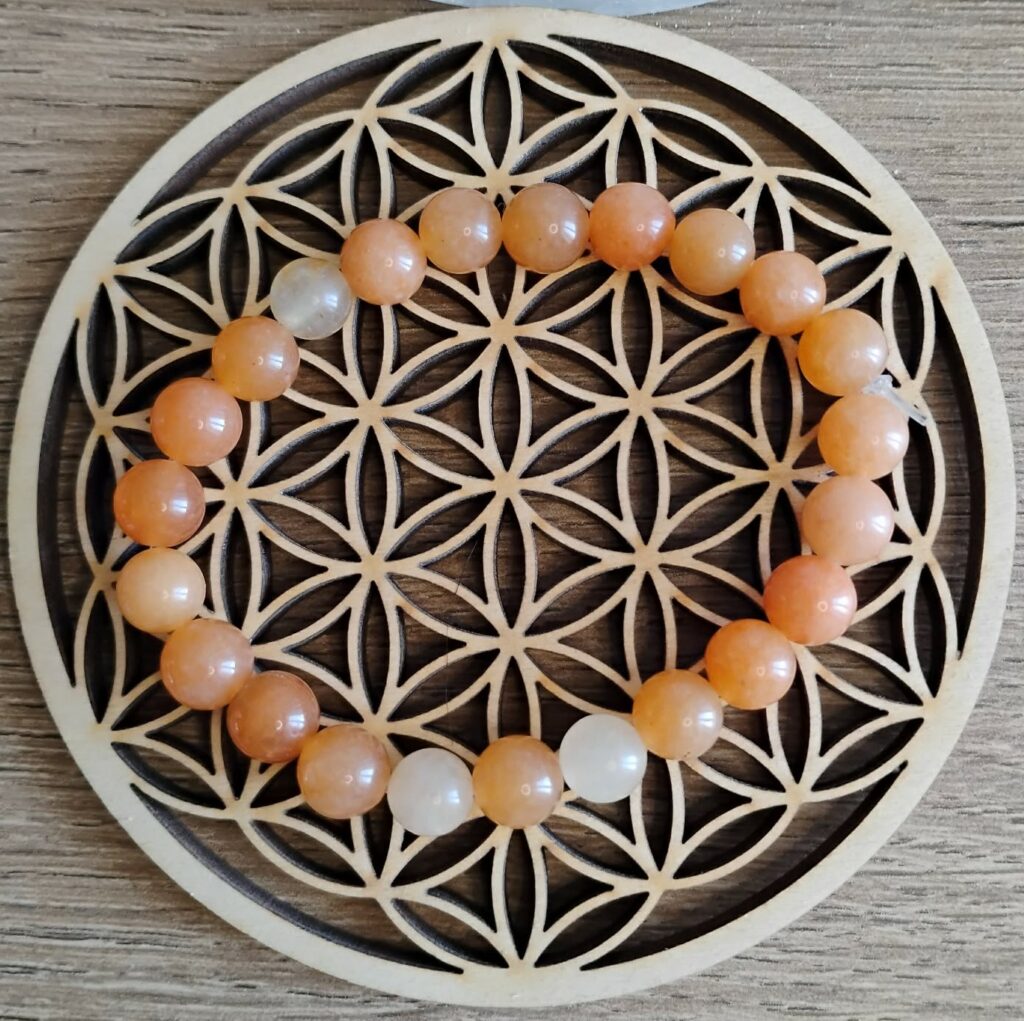 Jade jaune Bracelet 8Mm
