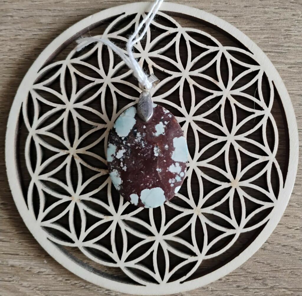 Magnésite Pendentif Ovale