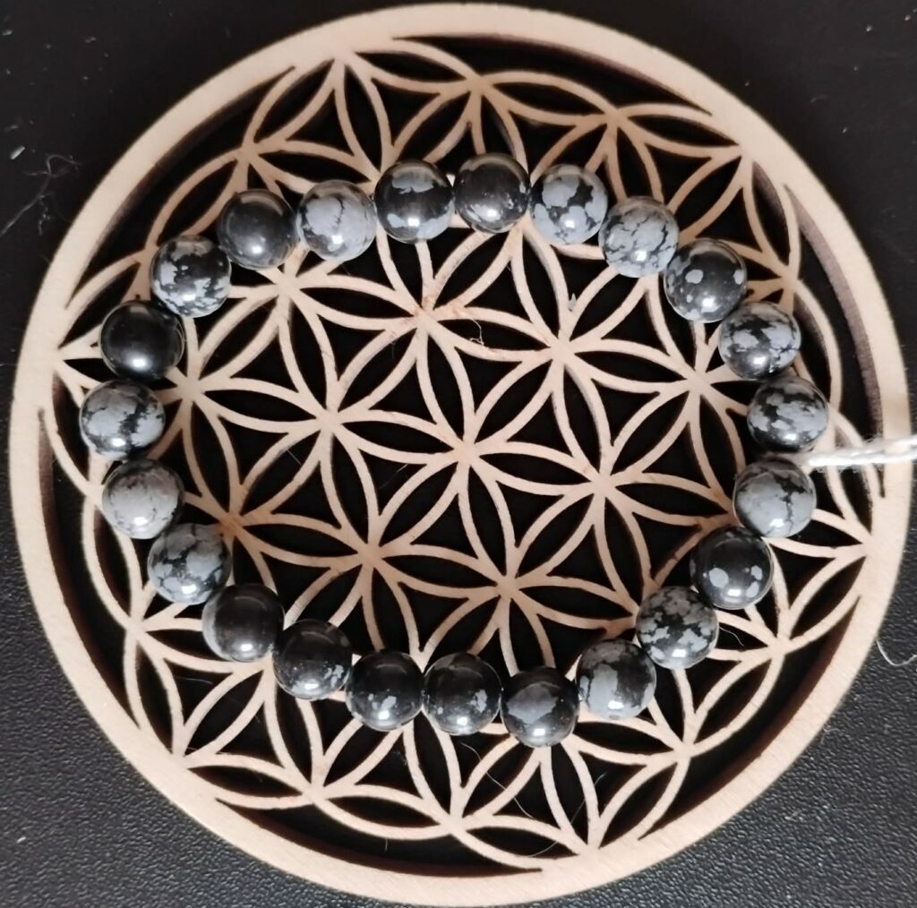Obsidienne Mouchetée Bracelet 8Mm