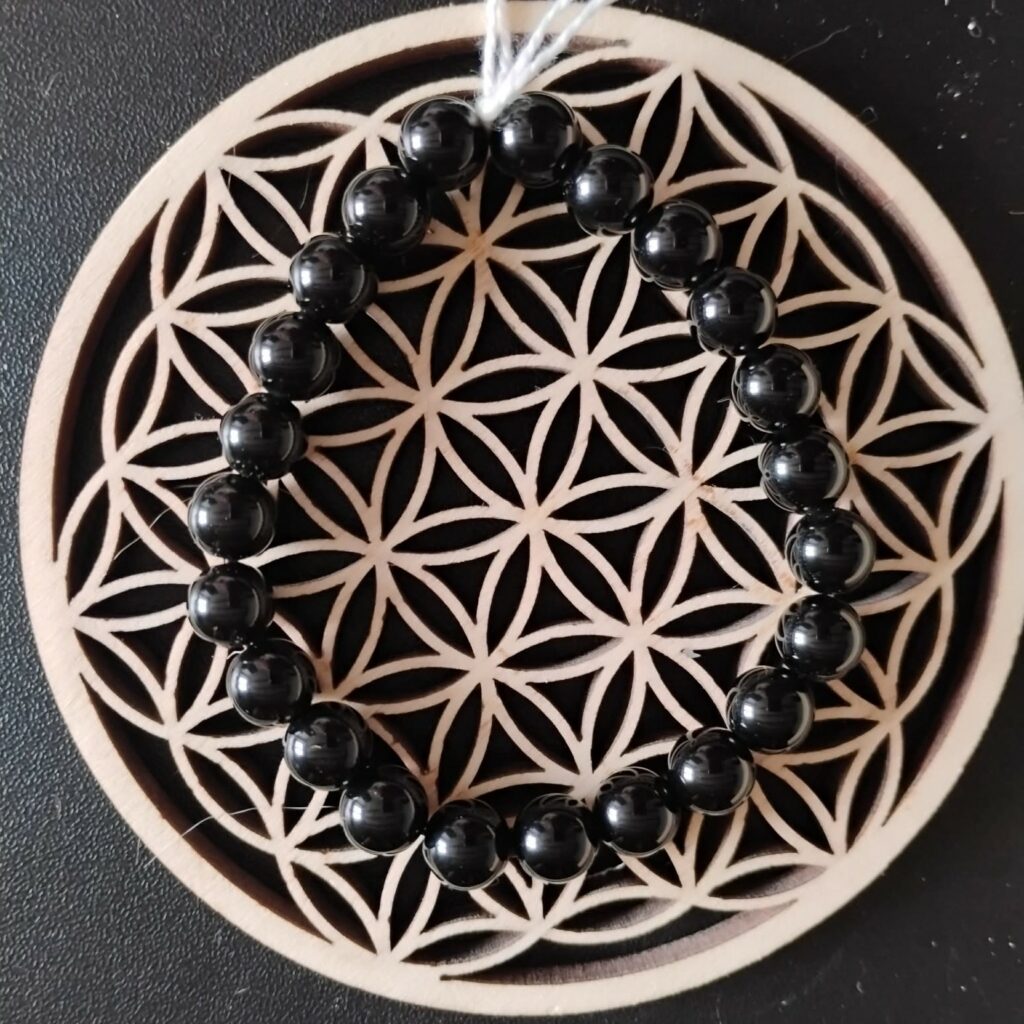Obsidienne Noire bracelet 8Mm