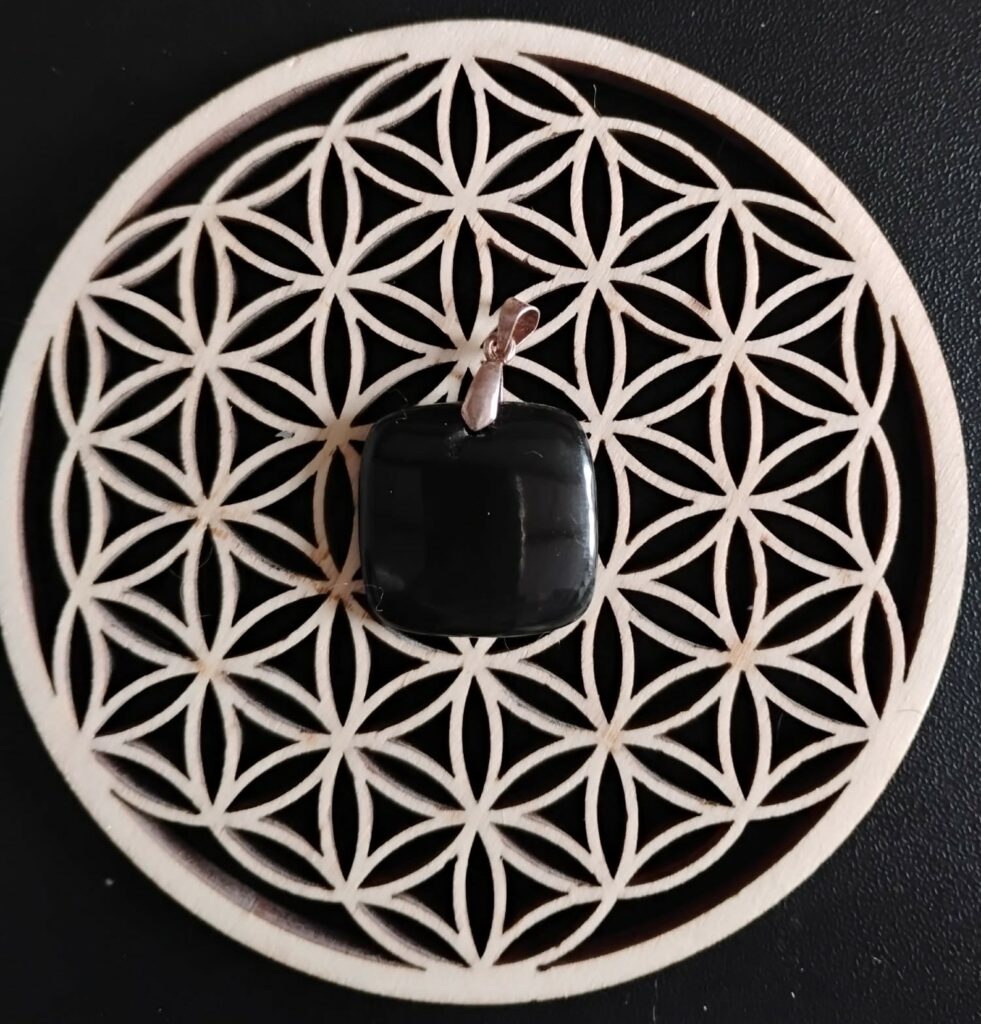 Obsidienne Oeil Céleste Pendentif 12€