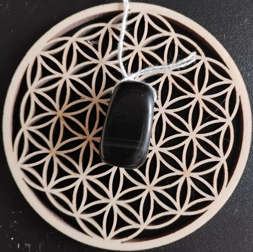 Obsidienne Oeil Céleste Pendentif Dôme