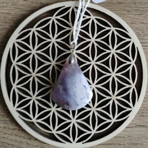 Opale Violet Pendentif Triangle