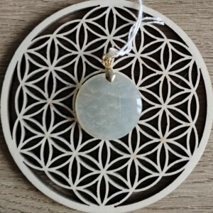 Pierre de Lune Pendentif Rond