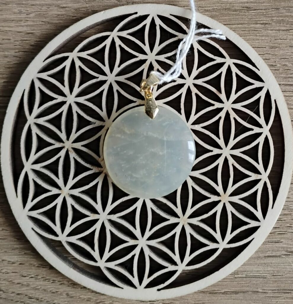 Pierre de Lune Pendentif Rond