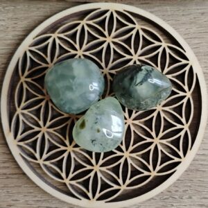 Préhnite Pierre Roulée