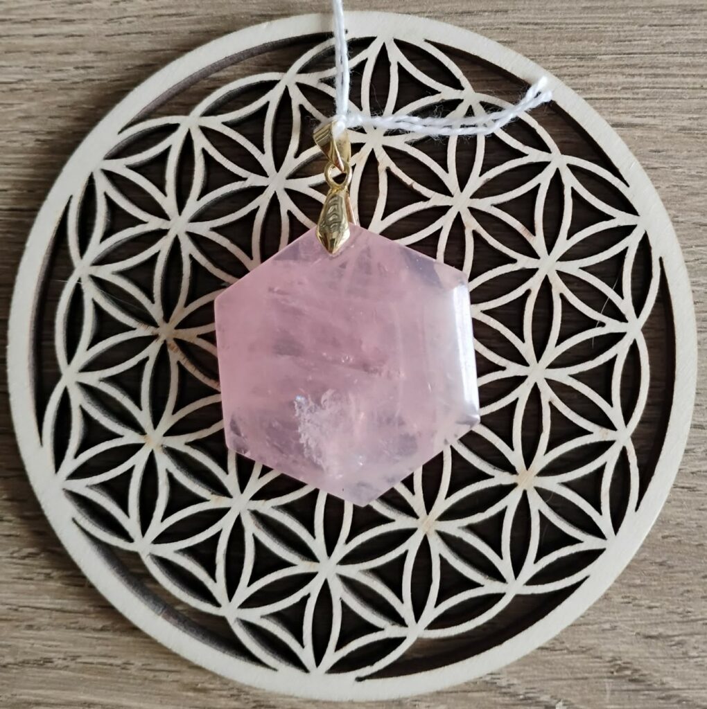 Quartz Rose Pendentif Salomon