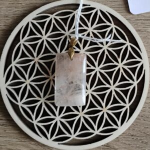 Quartz Rutilé Pendentif Rectangle
