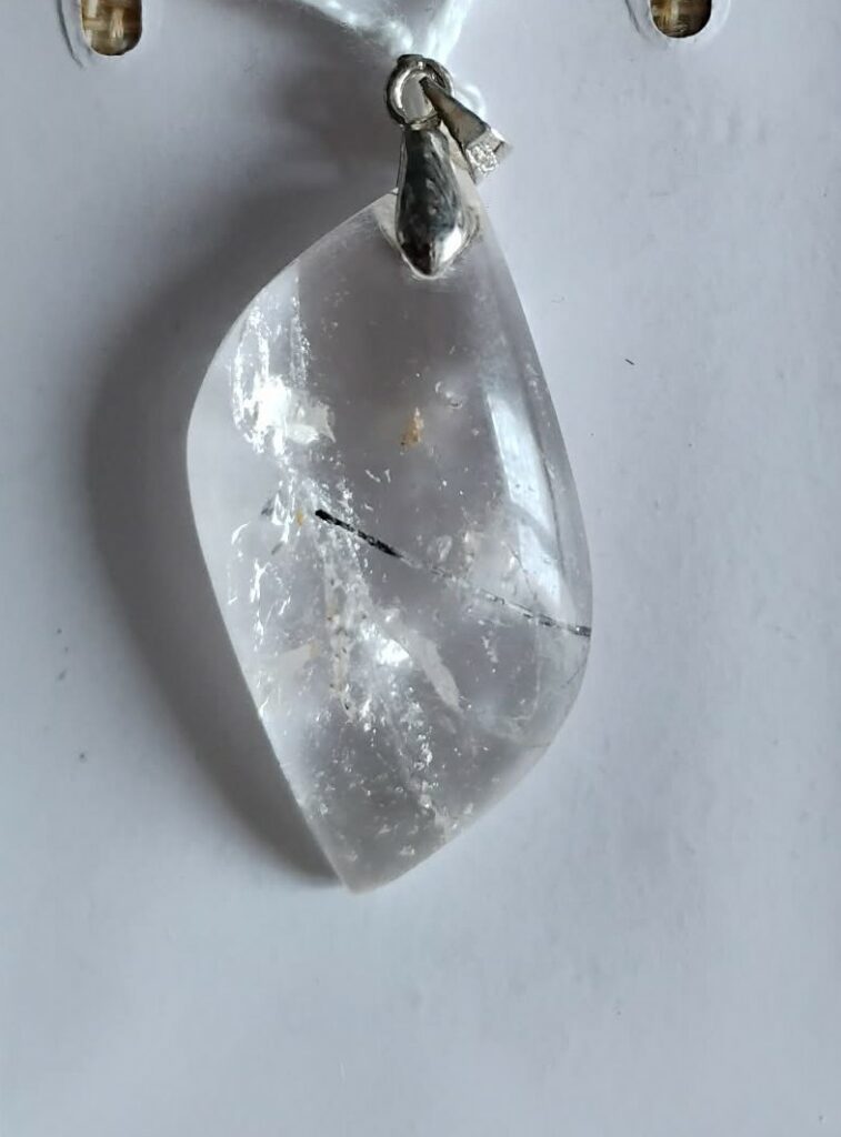 Quartz Tourmaline Pendentif S