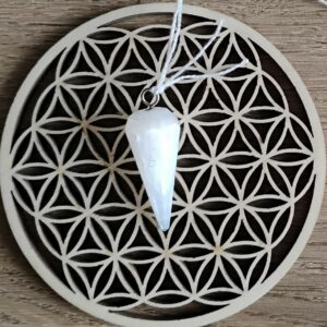 Sélénite Pendentif Pointe