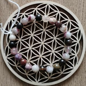 Tourmaline Multicolore Bracelet 8Mm