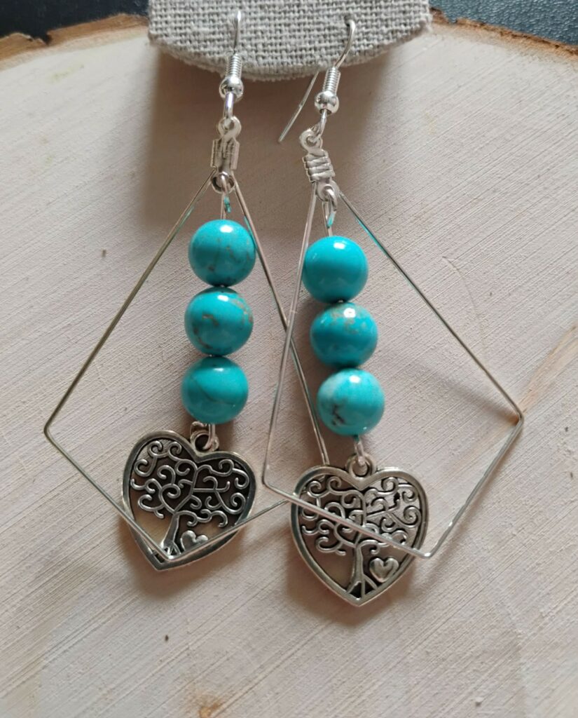 Turquoise Boucle d'Oreille