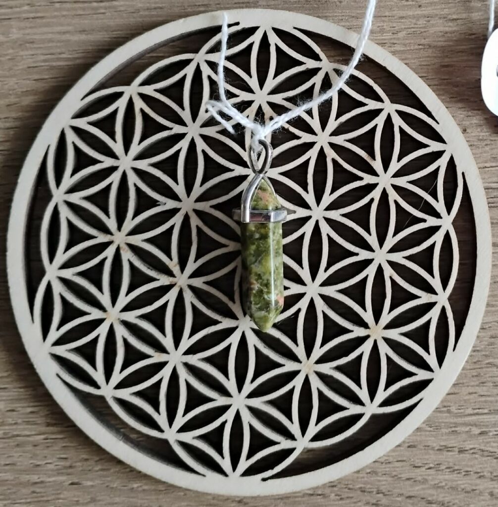 Unakite Pendentif Pointe