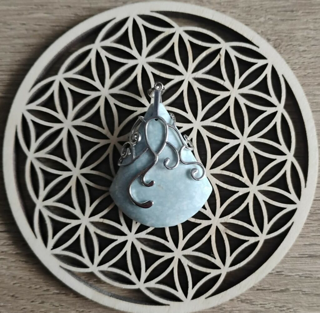 Opale Bleue Pendentif Monture