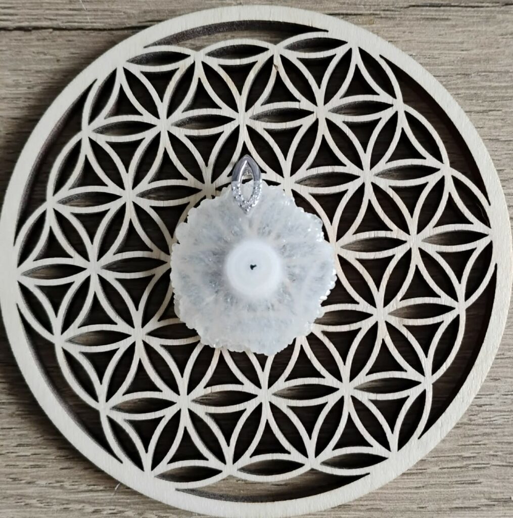 Quartz Solaire Pendentif Rond