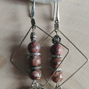 Jaspe Boucle d'Oreille
