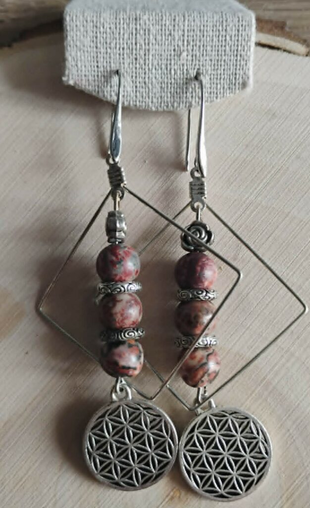 Jaspe Boucle d'Oreille