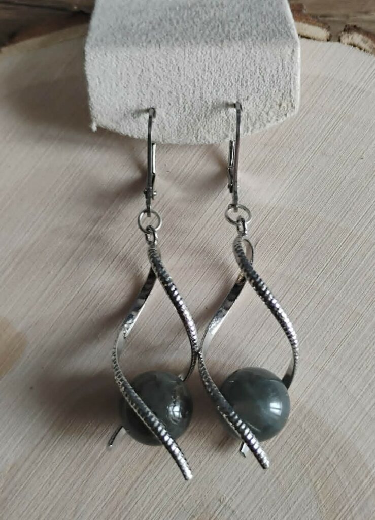 Labradorite Boucle d'Oreille