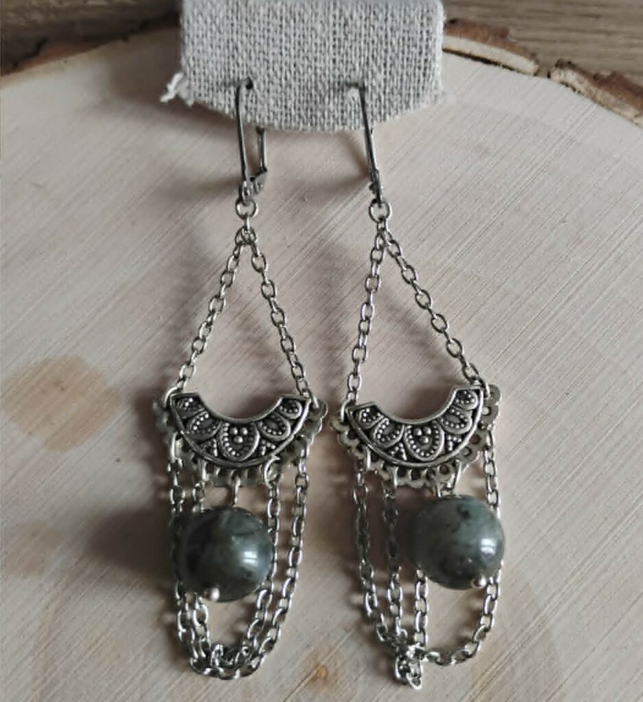 Labradorite Boucle d'Oreille 2