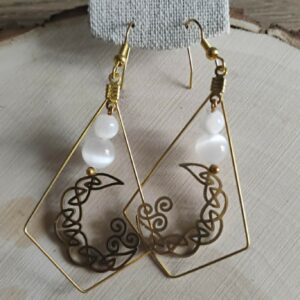 Sélénite Boucle d'Oreille
