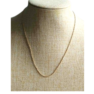 Chaine Acier Inoxydable doré Torsadé 50 Cm