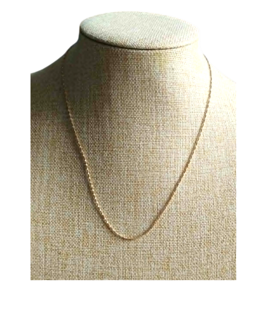 Chaine Acier Inoxydable doré Torsadé 50 Cm