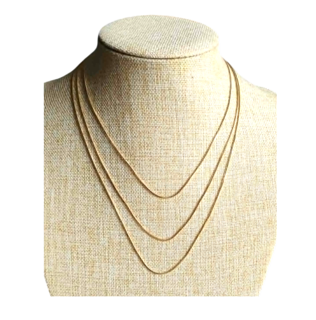 Chaine Acier Inoxydable Dorée 55 Cm