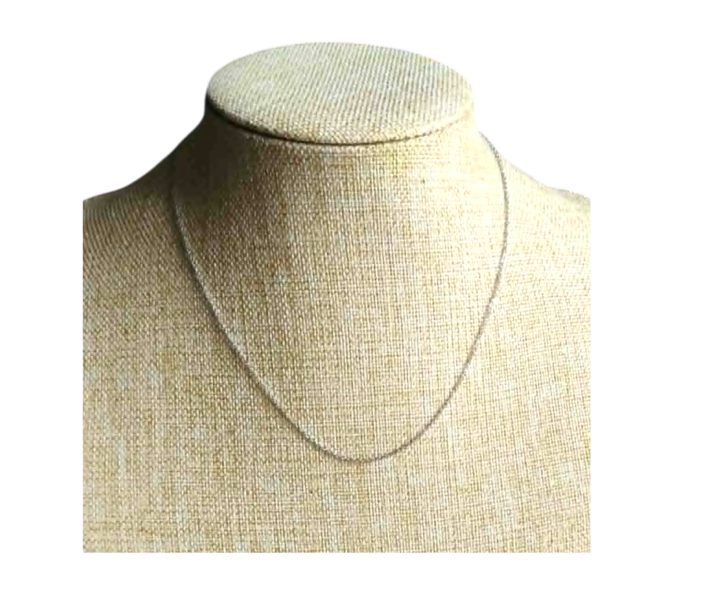 Chaine Acier Inoxydable Argentée Mailles 45 Cm