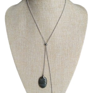 Collier Labradorite et Papillon