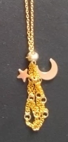 Etoile et Lune Panier Doré
